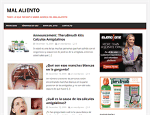 Tablet Screenshot of elmalaliento.com